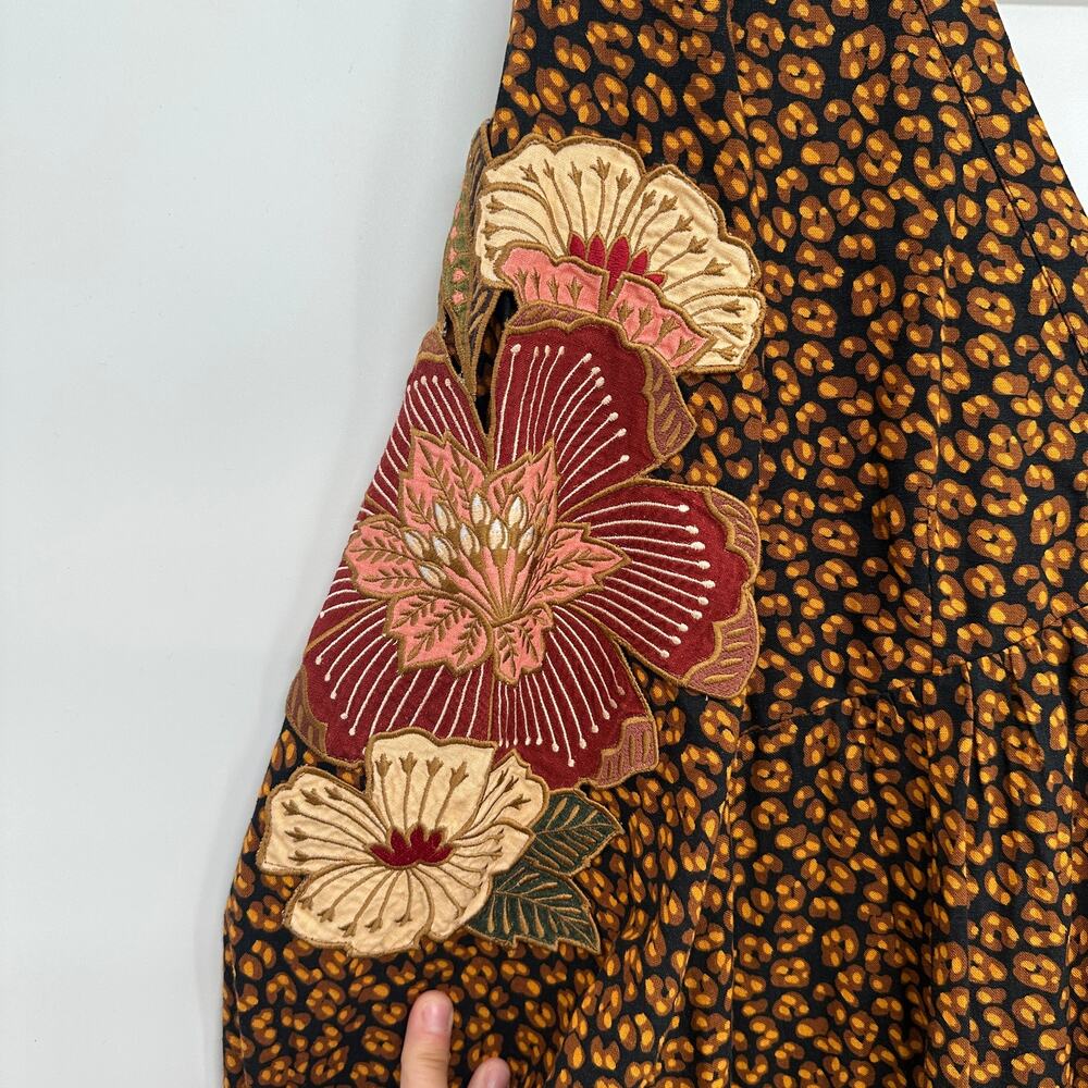 Farm Rio Anthropologie Embroidered Maxi Dress  // S - Picture 7 of 16